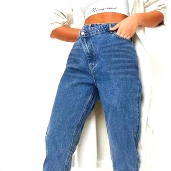 Missguided Denim - NWT Misguided Asymmetric Waist Jeans